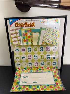 Carson Dellosa Fresh Sorbet 40 Piece Bulletin Board Set